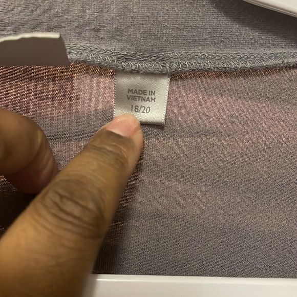 Avenue Gray Cardigan Size 18/20 - Picture 4 of 10